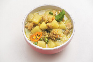 Peruvian food: Cau cau de Mondongo.
