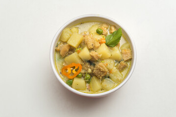 Peruvian food: Cau cau de Mondongo.