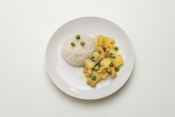 Peruvian food: Cau cau de Mondongo.