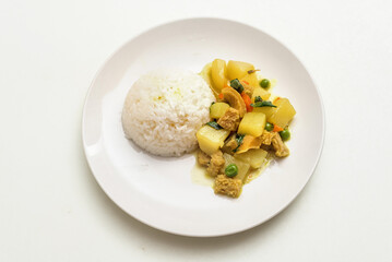 Peruvian food: Cau cau de Mondongo.