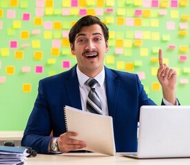 Businessman with many conflicting priorities