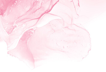 Alcohol pink and whate ink background.