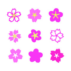 Spring japones cherry flower design