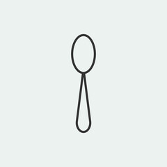 Spoon vector icon illustration sign