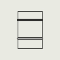 Barrel of oil vector icon illustration sign