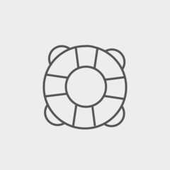 Life saver vector icon illustration sign