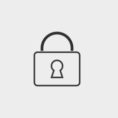 Lockpad vector icon illustration sign