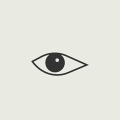 Human eye vector icon illustration sign