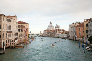 Fototapeta na wymiar Canal Grande view from bridge of the academy, Venice.