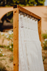 Rideau aux allures macramé