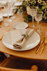 Décoration de mariage ambiance végétale et nature