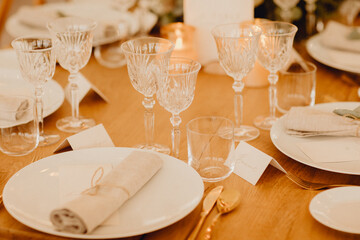Table de mariage chaleureuse 