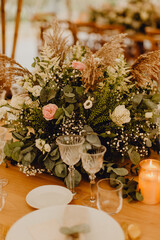 Centre de table fleuri