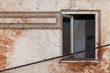 Abandoned military shelter from the Cold War in Poland 