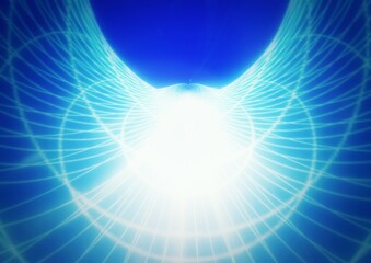 テクノロジーの概念で光が渦巻く抽象的な背景