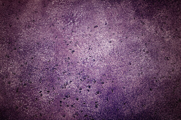 Empty Dark purple textured concrete stone grunge background, copy space vignette. Abstract texture for graphic design or wallpaper