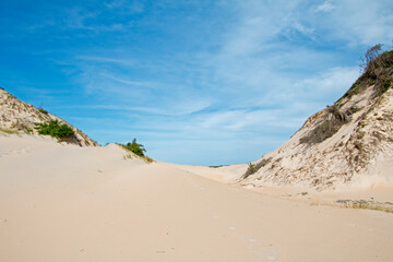 Sand dunes and sky