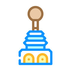 joystick switches color icon vector. joystick switches sign. isolated symbol illustration