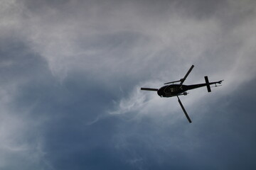 Naklejka na ściany i meble helicopter in flight
