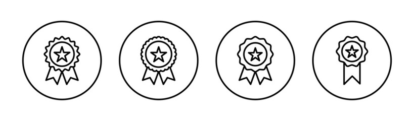Badge icon set. Awards icon vector. Achieve sign and symbols