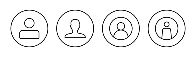 User Icons set. person sign and symbol. people icon.