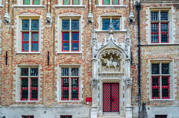 Architecture detail in Bruges, Belgium