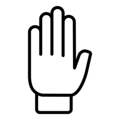 Hand Sign Flat Icon Isolated On White Background