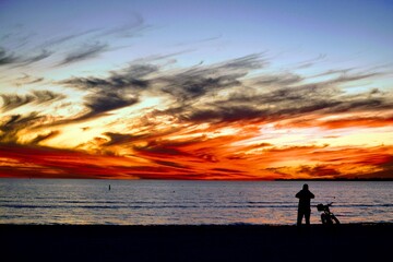 Fototapeta premium Sunset on the Beach