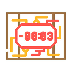 bomb weapon color icon vector. bomb weapon sign. isolated symbol illustration