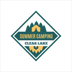 simple business logo about adventure in mountain nature,camping and survival