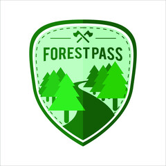 simple business logo about adventure in mountain nature,camping and survival
