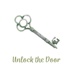 "Unlock the Door" vintage card