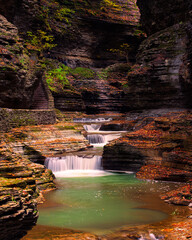 waterfall in the canyon