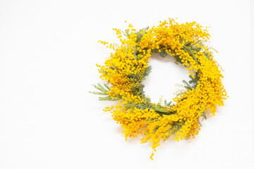 Obraz premium Mimosa wreath