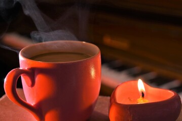 valentine hot drink cup