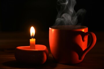 valentine hot cupcandle