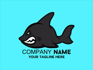 ferocious shark illustration 