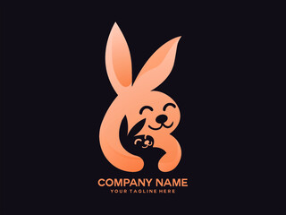 bunny with cute cubs 