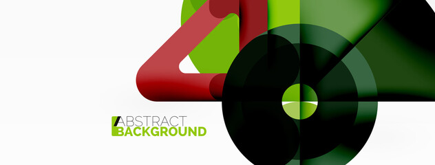 Fototapeta premium Creative geometric wallpaper. Circles, lines background. Business template for wallpaper, banner, background or landing