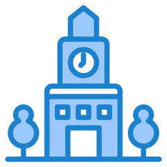 building blue style icon