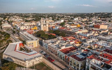 Fototapeta na wymiar Cityscape of Campeche
