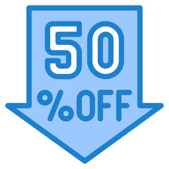 sale blue style icon