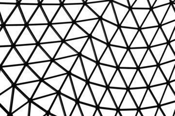 Building dome triangular lattice pattern