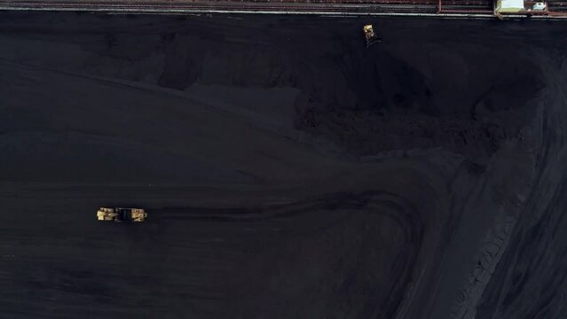 Aerial Footage of a Large Coal Fired Power Plant in the Midwestern U.S.