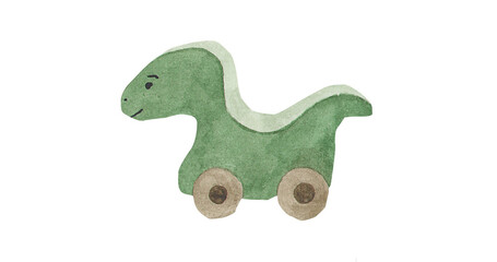 wooden rocking horse