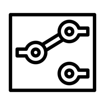 single pole double throw electric switch line icon vector. single pole double throw electric switch sign. isolated contour symbol black illustration