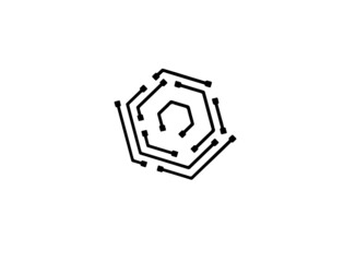 3d rendered illustration of a cube of a cube