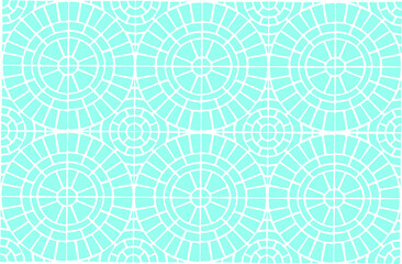 Blue patterns lined up to form a blooming flower.