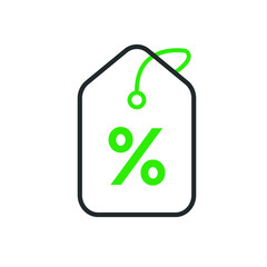 Discount icon vector | discount tag sign template 
