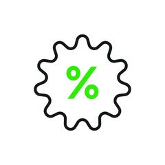 Discount icon vector | discount tag sign template 
